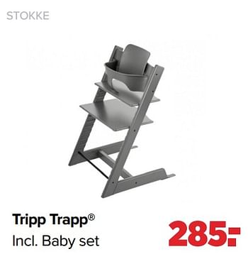 Aanbiedingen Tripp trapp - Stokke - Geldig van 24/10/2022 tot 03/12/2022 bij Baby-Dump
