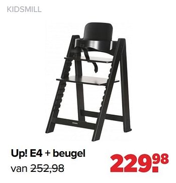 Aanbiedingen Up! e4 + beugel - Kidsmill - Geldig van 24/10/2022 tot 03/12/2022 bij Baby-Dump