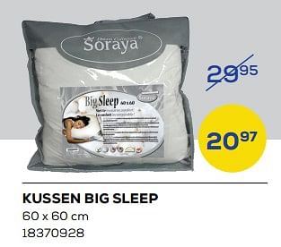 Aanbiedingen Kussen big sleep - Soraya - Geldig van 04/11/2022 tot 09/12/2022 bij Supra Bazar