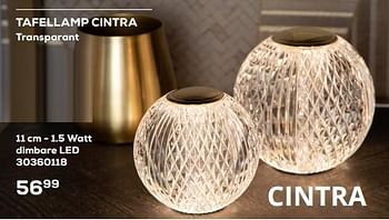 Aanbiedingen Tafellamp cintra - Lucide - Geldig van 04/11/2022 tot 09/12/2022 bij Supra Bazar