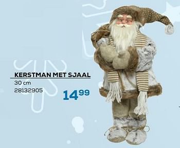 Aanbiedingen Kerstman met sjaal - Huismerk - Supra Bazar - Geldig van 04/11/2022 tot 09/12/2022 bij Supra Bazar