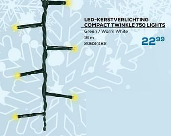 Aanbiedingen Led-kerstverlichting compact twinkle 750 lights - Huismerk - Supra Bazar - Geldig van 04/11/2022 tot 09/12/2022 bij Supra Bazar