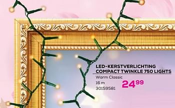 Aanbiedingen Led-kerstverlichting compact twinkle 750 lights - Huismerk - Supra Bazar - Geldig van 04/11/2022 tot 09/12/2022 bij Supra Bazar