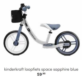 Aanbiedingen Kinderkraft loopfiets space sapphire blue - Kinderkraft - Geldig van 30/10/2022 tot 12/11/2022 bij Baby & Tiener Megastore