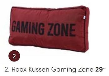 Aanbiedingen Roox kussen gaming zone - Huismerk - Baby &amp; Tiener Megastore - Geldig van 30/10/2022 tot 12/11/2022 bij Baby & Tiener Megastore