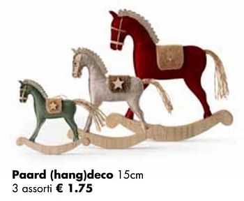 Aanbiedingen Paard hangdeco - Huismerk - Multi Bazar - Geldig van 07/11/2022 tot 31/12/2022 bij Multi Bazar