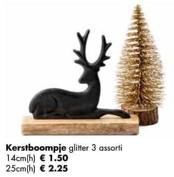 Aanbiedingen Kerstboompje glitter - Huismerk - Multi Bazar - Geldig van 07/11/2022 tot 31/12/2022 bij Multi Bazar