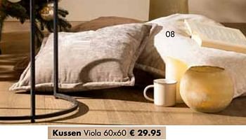 Aanbiedingen Kussen viola - Huismerk - Multi Bazar - Geldig van 07/11/2022 tot 31/12/2022 bij Multi Bazar