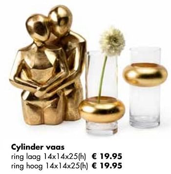 Aanbiedingen Cylinder vaas - Huismerk - Multi Bazar - Geldig van 07/11/2022 tot 31/12/2022 bij Multi Bazar