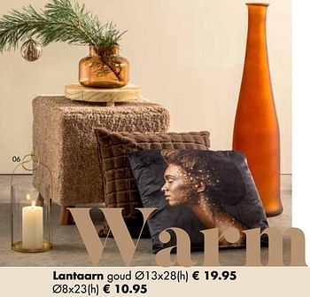 Aanbiedingen Lantaarn goud - Huismerk - Multi Bazar - Geldig van 07/11/2022 tot 31/12/2022 bij Multi Bazar
