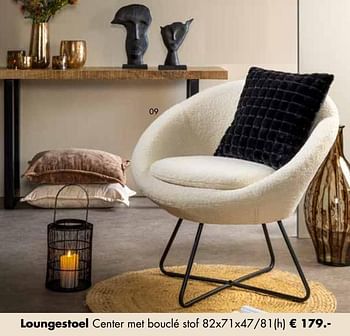 Aanbiedingen Loungestoel - Huismerk - Multi Bazar - Geldig van 07/11/2022 tot 31/12/2022 bij Multi Bazar
