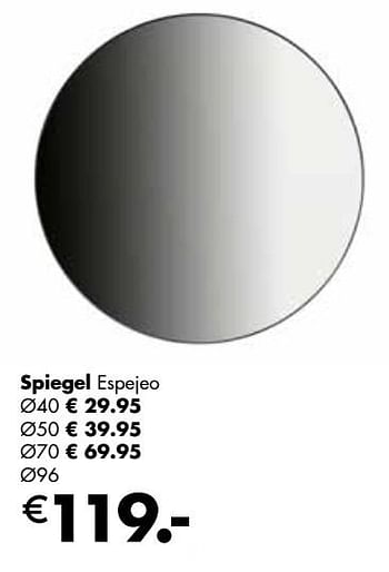Aanbiedingen Spiegel espejeo - Huismerk - Multi Bazar - Geldig van 07/11/2022 tot 31/12/2022 bij Multi Bazar