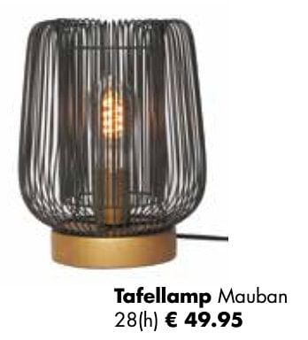 Aanbiedingen Tafellamp mauban - Huismerk - Multi Bazar - Geldig van 07/11/2022 tot 31/12/2022 bij Multi Bazar