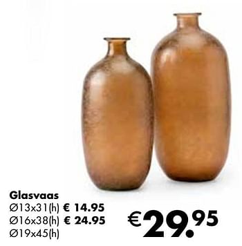 Aanbiedingen Glasvaas - Huismerk - Multi Bazar - Geldig van 07/11/2022 tot 31/12/2022 bij Multi Bazar