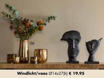 Aanbiedingen Windlicht-vaas - Huismerk - Multi Bazar - Geldig van 07/11/2022 tot 31/12/2022 bij Multi Bazar
