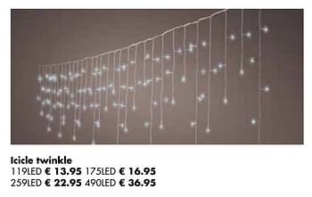 Aanbiedingen Icicle twinkle - Huismerk - Multi Bazar - Geldig van 07/11/2022 tot 31/12/2022 bij Multi Bazar