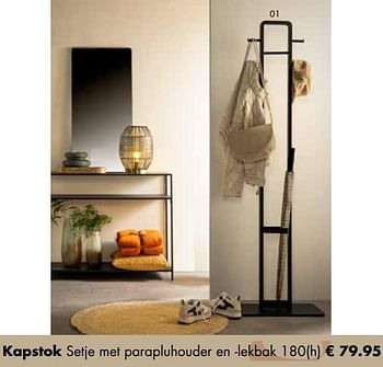 Aanbiedingen Kapstok setje met parapluhouder en -lekbak - Huismerk - Multi Bazar - Geldig van 07/11/2022 tot 31/12/2022 bij Multi Bazar