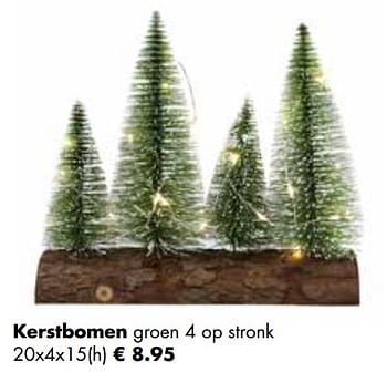 Aanbiedingen Kerstbomen groen 4 op stronk - Huismerk - Multi Bazar - Geldig van 07/11/2022 tot 31/12/2022 bij Multi Bazar
