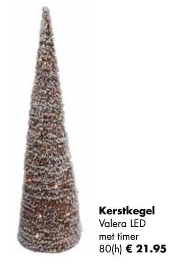 Aanbiedingen Kerstkegel valera led - Huismerk - Multi Bazar - Geldig van 07/11/2022 tot 31/12/2022 bij Multi Bazar