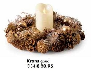 Aanbiedingen Krans goud - Huismerk - Multi Bazar - Geldig van 07/11/2022 tot 31/12/2022 bij Multi Bazar