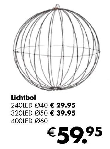 Aanbiedingen Lichtbol - Huismerk - Multi Bazar - Geldig van 07/11/2022 tot 31/12/2022 bij Multi Bazar