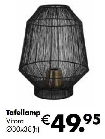 Aanbiedingen Tafellamp vitora - Huismerk - Multi Bazar - Geldig van 07/11/2022 tot 31/12/2022 bij Multi Bazar