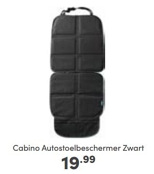 Aanbiedingen Cabino autostoelbeschermer zwart - Cabino - Geldig van 06/11/2022 tot 12/11/2022 bij Baby & Tiener Megastore