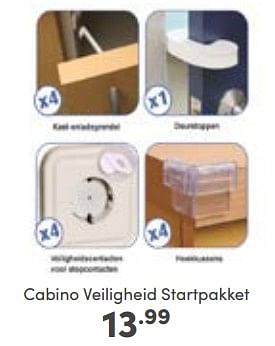 Aanbiedingen Cabino veiligheid startpakket - Cabino - Geldig van 06/11/2022 tot 12/11/2022 bij Baby & Tiener Megastore
