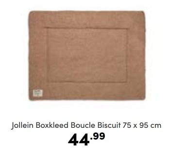 Aanbiedingen Jollein boxkleed boucle biscuit - Jollein - Geldig van 06/11/2022 tot 12/11/2022 bij Baby & Tiener Megastore