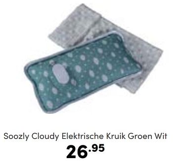 Aanbiedingen Soozly cloudy elektrische kruik groen wit - Soozly - Geldig van 06/11/2022 tot 12/11/2022 bij Baby & Tiener Megastore