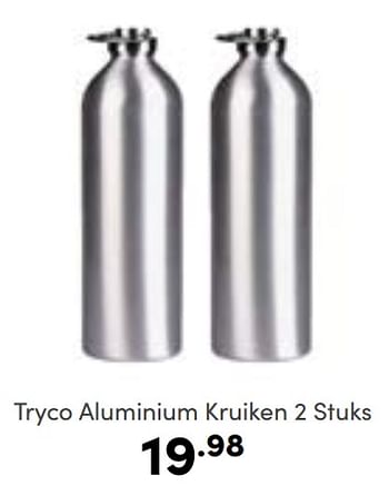 Aanbiedingen Tryco aluminium kruiken - Tryco - Geldig van 06/11/2022 tot 12/11/2022 bij Baby & Tiener Megastore
