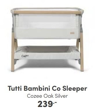 Aanbiedingen Tutti bambini co sleeper - Tutti - Geldig van 06/11/2022 tot 12/11/2022 bij Baby & Tiener Megastore