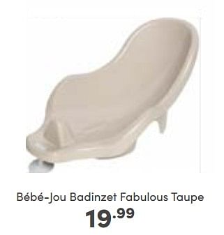 Aanbiedingen Bébé-jou badinzet fabulous taupe - Bebe-jou - Geldig van 06/11/2022 tot 12/11/2022 bij Baby & Tiener Megastore
