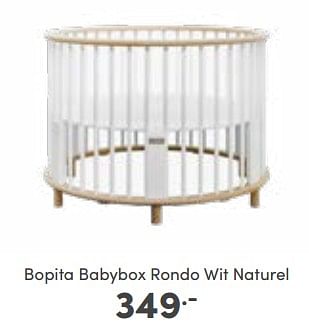 Aanbiedingen Bopita babybox rondo wit naturel - Bopita - Geldig van 06/11/2022 tot 12/11/2022 bij Baby & Tiener Megastore