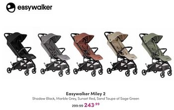 Aanbiedingen Easywalker miley 2 - Easywalker - Geldig van 06/11/2022 tot 12/11/2022 bij Baby & Tiener Megastore