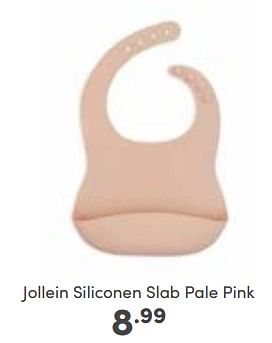 Aanbiedingen Jollein siliconen slab pale pink - Jollein - Geldig van 06/11/2022 tot 12/11/2022 bij Baby & Tiener Megastore