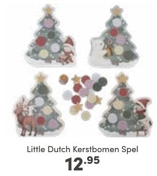 Aanbiedingen Little dutch kerstbomen spel - Little Dutch - Geldig van 06/11/2022 tot 12/11/2022 bij Baby & Tiener Megastore