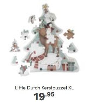 Aanbiedingen Little dutch kerstpuzzel xl - Little Dutch - Geldig van 06/11/2022 tot 12/11/2022 bij Baby & Tiener Megastore