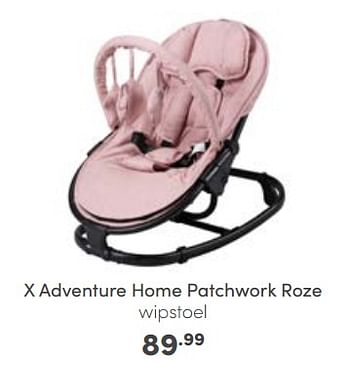 Aanbiedingen X adventure home patchwork roze - Xadventure - Geldig van 06/11/2022 tot 12/11/2022 bij Baby & Tiener Megastore