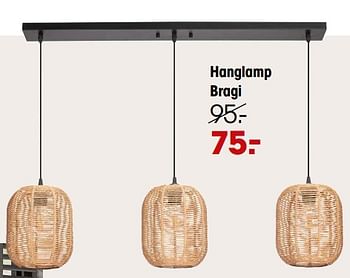 Aanbiedingen Hanglamp bragi - Huismerk - Kwantum - Geldig van 07/11/2022 tot 16/11/2022 bij Kwantum