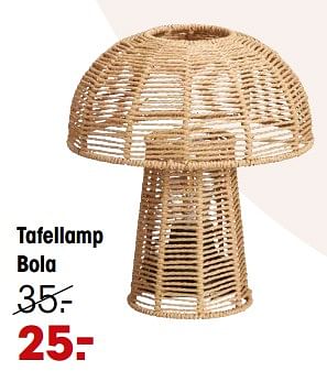 Aanbiedingen Tafellamp bola - Huismerk - Kwantum - Geldig van 07/11/2022 tot 16/11/2022 bij Kwantum