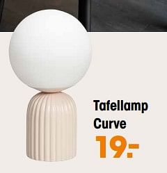 Aanbiedingen Tafellamp curve - Huismerk - Kwantum - Geldig van 07/11/2022 tot 16/11/2022 bij Kwantum