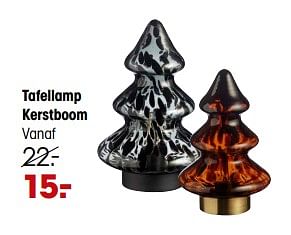 Aanbiedingen Tafellamp kerstboom - Huismerk - Kwantum - Geldig van 07/11/2022 tot 16/11/2022 bij Kwantum