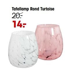 Aanbiedingen Tafellamp rond turtoise - Huismerk - Kwantum - Geldig van 07/11/2022 tot 16/11/2022 bij Kwantum