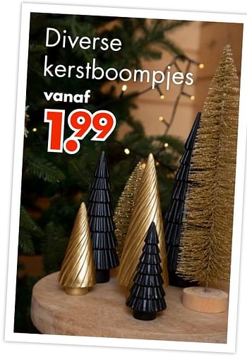 Aanbiedingen Diverse kerstboompjes - Huismerk - Wibra - Geldig van 07/11/2022 tot 24/12/2022 bij Wibra
