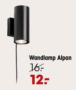 Aanbiedingen Wandlamp alpan - Huismerk - Kwantum - Geldig van 07/11/2022 tot 16/11/2022 bij Kwantum