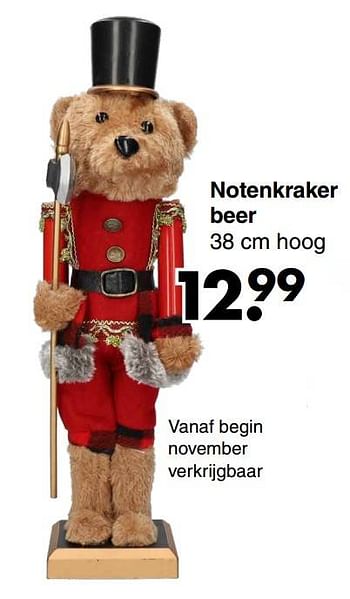 Aanbiedingen Notenkraker beer - Huismerk - Wibra - Geldig van 07/11/2022 tot 24/12/2022 bij Wibra