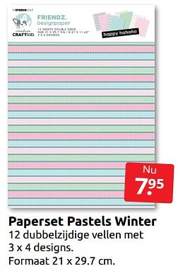 Aanbiedingen Paperset pastels winter - Studio Light - Geldig van 12/11/2022 tot 20/11/2022 bij Boekenvoordeel