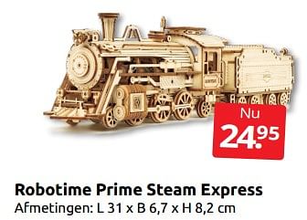 Aanbiedingen Robotime prime steam express - Robotime - Geldig van 12/11/2022 tot 20/11/2022 bij Boekenvoordeel
