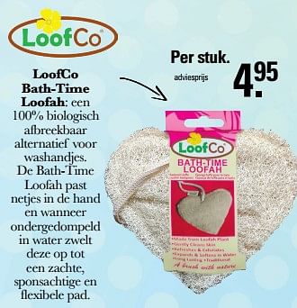 Aanbiedingen Loofco bath-time loofah - Loofco - Geldig van 09/11/2022 tot 03/12/2022 bij De Online Drogist